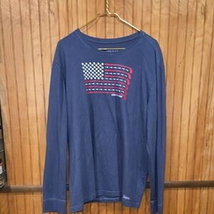 Crusher Golf American Flag Longsleeve Shirt Size XL